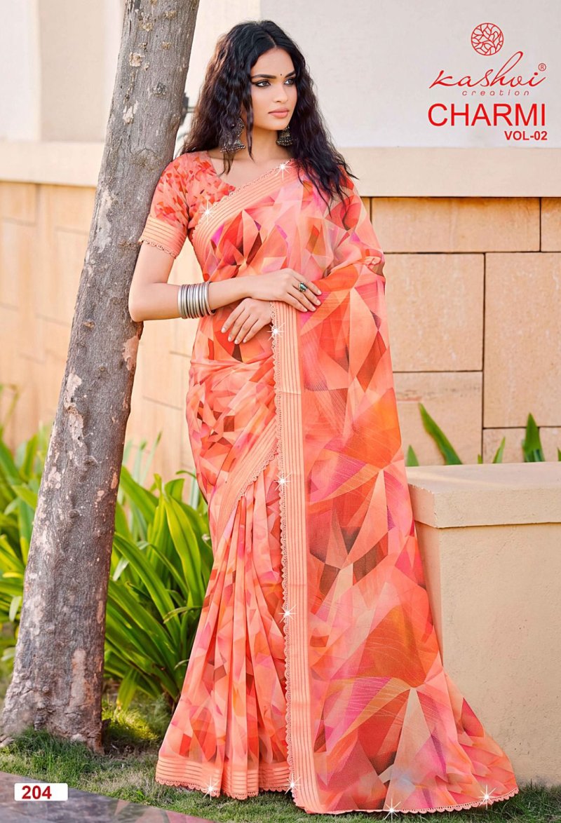 Charmi Vol 2 By Kashvi Weightless Printed Fancy Saree 